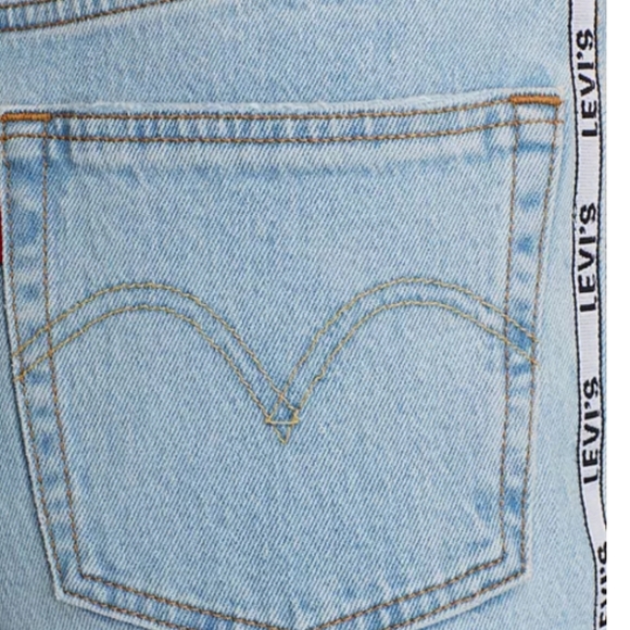 Levi's 501 High Rise Straight Cropped Jeans Logo - Picture 7 of 8